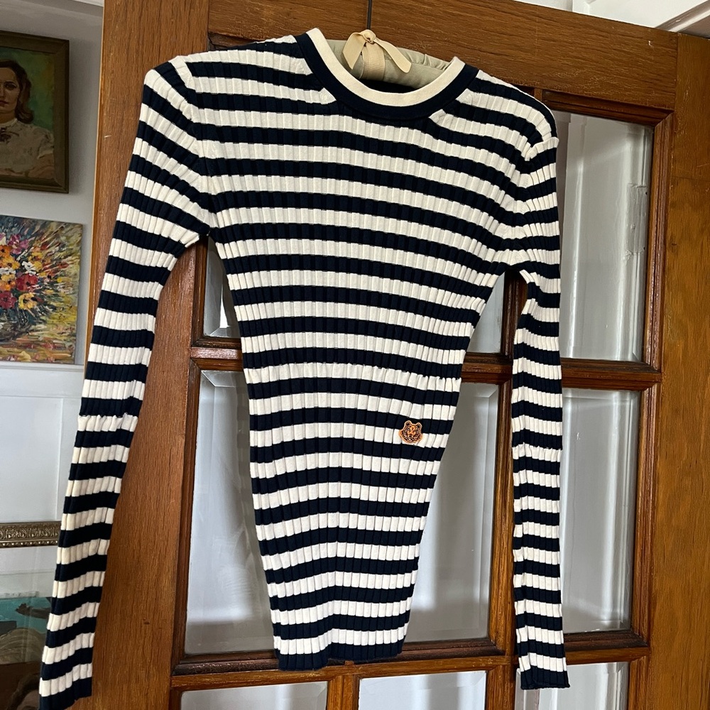 Kenzo women’s rare Paris classic striped crew neck